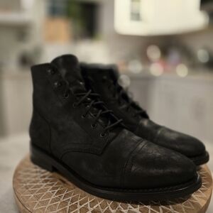 Thursday Boots Captain Lace-Up Boot Black Matte